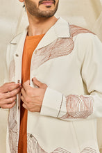 Load image into Gallery viewer, Ivory Abstract Spiral Shacket Set
