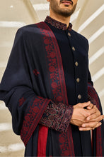 Load image into Gallery viewer, Indigo Mehrab Indowestern Set
