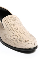 Load image into Gallery viewer, Celestial Sand Velvet Embroidered Shoes
