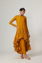 Load image into Gallery viewer, MUSTARD DHOTI KURTA SET
