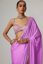 Load image into Gallery viewer, MAUVE SAREE SET
