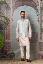 Load image into Gallery viewer, Petal Meadow Mirror Embroidered Kurta Bundi Set
