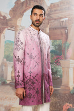 Load image into Gallery viewer, Lavender Ombre Embroidered Indo-Western Set
