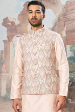 Load image into Gallery viewer, Blush Petal Resham Embroidered Kurta Bundi Set
