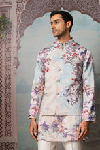 Load image into Gallery viewer, Garden Euphoria Embroidered Kurta Bundi Set
