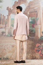 Load image into Gallery viewer, Lilac Seraphic Asymmetric Embroidered Bandhgala Set
