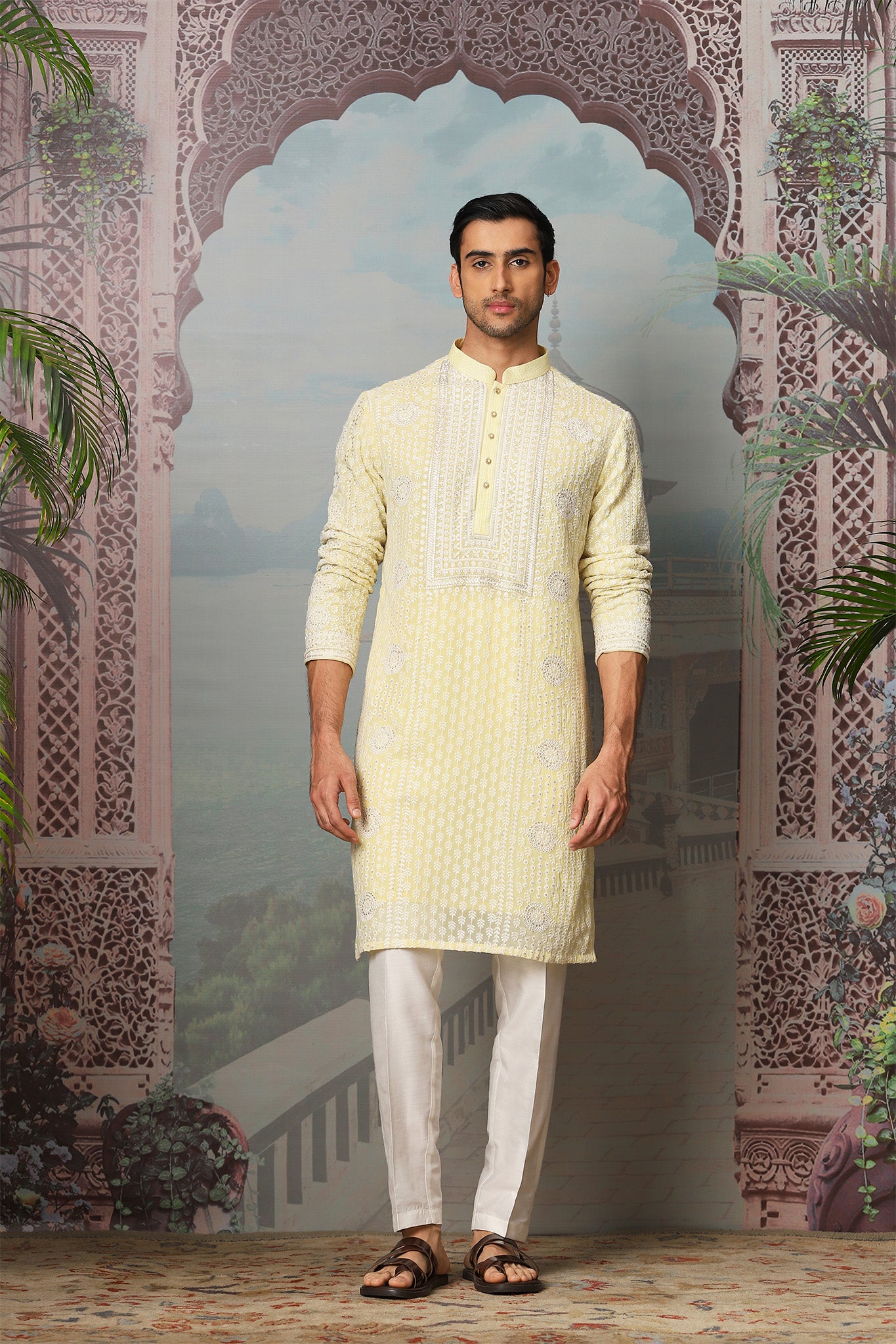 Daisy Dream Sequin Embroidered Kurta Set