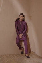 Load image into Gallery viewer, EMBROIDRED WINE KURTA PANT
