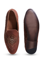 Load image into Gallery viewer, Imperial Velvet Crowned Elegance Slip On
