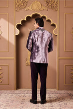 Load image into Gallery viewer, LILAC EMBROIDERED COAT AND VEST WITH PANT

