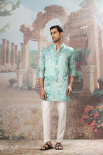 Load image into Gallery viewer, Sage Blossom Hand Embroidered Kurta Set
