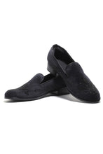 Load image into Gallery viewer, Onyx Elegance Velvet Slip-Ons
