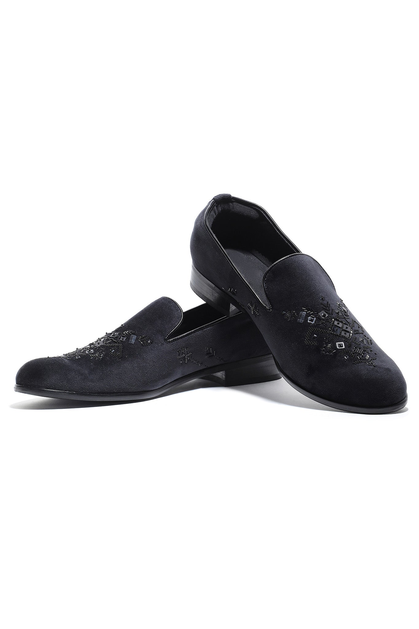 Midnight Luxe Velvet Slip-Ons