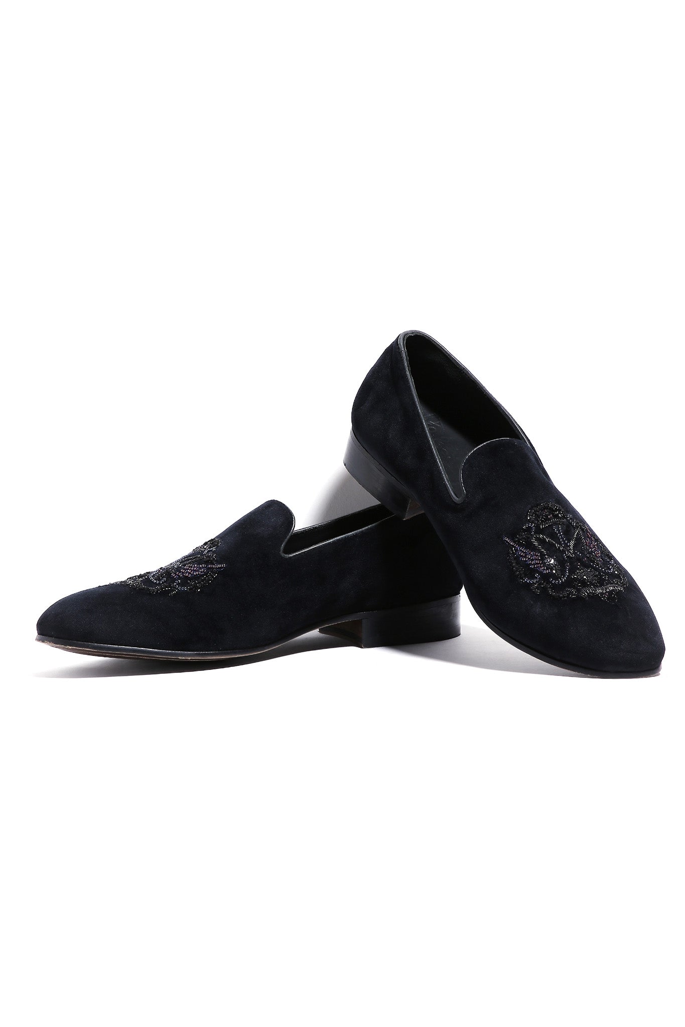 Noir Opulence Slip-Ons