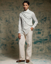 Load image into Gallery viewer, SILVER SANDWASH DRAPE SHIRT SET
