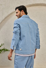 Load image into Gallery viewer, Ice Blue Paint Splash Shacket Set
