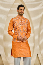 Load image into Gallery viewer, Burnt Orange Bloom Waistcoat Set
