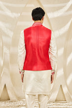 Load image into Gallery viewer, Scarlet Bloom Waistcoat Set

