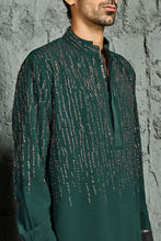Load image into Gallery viewer, Mehfil Green Embroidered Kurta Set
