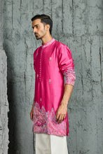 Load image into Gallery viewer, Pink Gulrang Ridge Kurta Set
