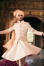 Load image into Gallery viewer, Cream Bandhgala with Multi Colored Embroidery

