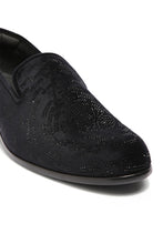 Load image into Gallery viewer, Stellar Nightfall Velvet Embroidered Shoes
