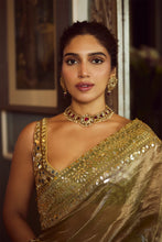 Load image into Gallery viewer, Saanjh sheesh saree set
