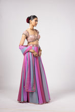 Load image into Gallery viewer, AQUA LEHENGA PANTS SET
