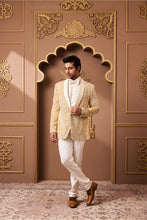 Load image into Gallery viewer, GOLD TUXEDO  JACKET WITH PANT
