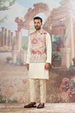 Load image into Gallery viewer, Primrose Gardenia Embroidered Kurta Bundi Set
