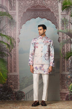 Load image into Gallery viewer, Garden Euphoria Embroidered Kurta Bundi Set
