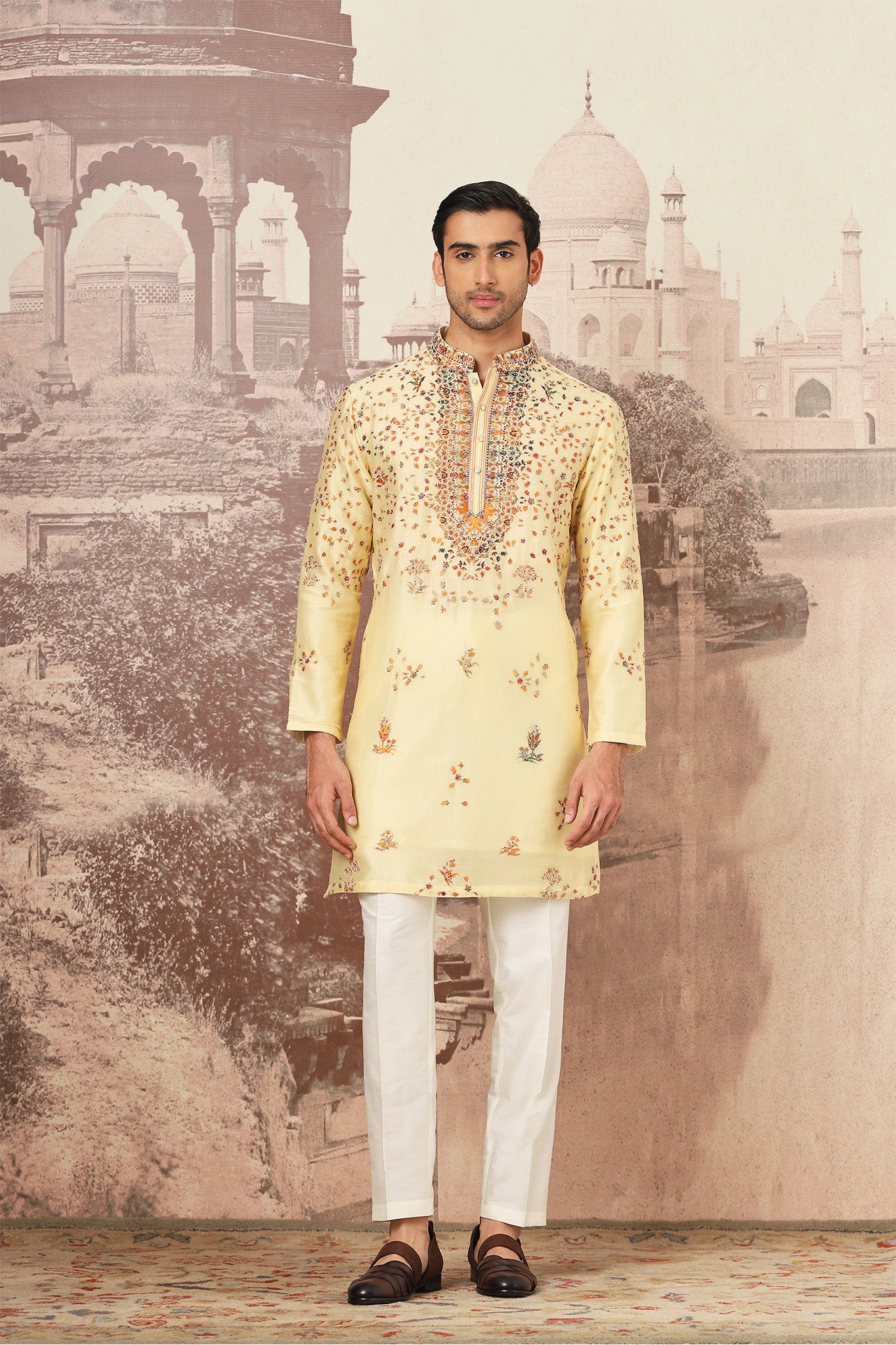 Sunlit Meadow Embroidered Kurta Set