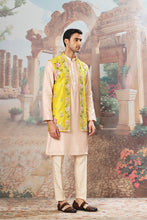 Load image into Gallery viewer, Sunlit Garden Embroidered Kurta Bundi Set
