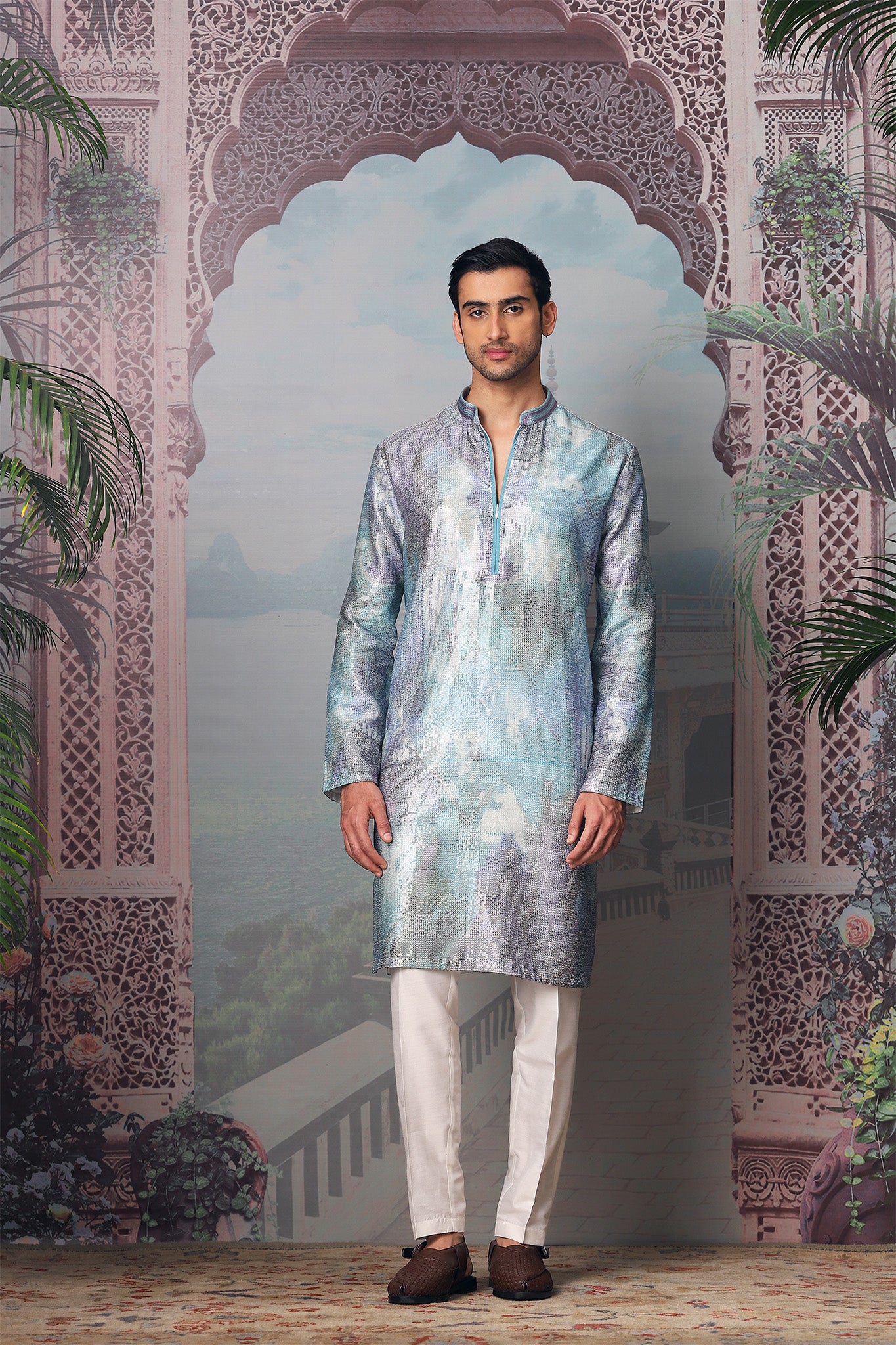 Dreamy Twilight Sequin Embroidered Kurta Set