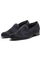 Load image into Gallery viewer, Onyx Elegance Velvet Slip-Ons
