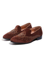 Load image into Gallery viewer, Imperial Velvet Crowned Elegance Slip On
