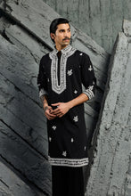 Load image into Gallery viewer, Black Shadow Dori Kurta Set
