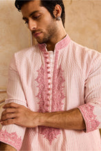 Load image into Gallery viewer, EMBROIDERED PINK PINTUCKED KURTA WITH SALWAR
