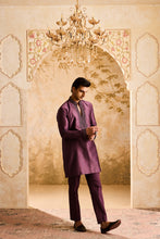Load image into Gallery viewer, EMBROIDRED WINE KURTA PANT
