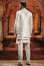 Load image into Gallery viewer, Almond Silk Square cut Open Indowestern
