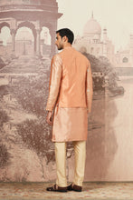 Load image into Gallery viewer, Tuscan Gold Embroidered Tussar Silk Bundi Set
