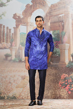 Load image into Gallery viewer, Indigo Gleam Sequin Embroidered Print Kurta Set
