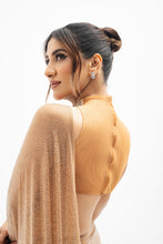 Load image into Gallery viewer, MARGOT BEADED DRAPED SAREE SET
