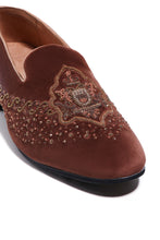 Load image into Gallery viewer, Imperial Velvet Crowned Elegance Slip On
