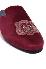 Load image into Gallery viewer, Regal Tiger Velvet Mules
