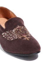 Load image into Gallery viewer, Luxe Crowned Elegance Slip-ons
