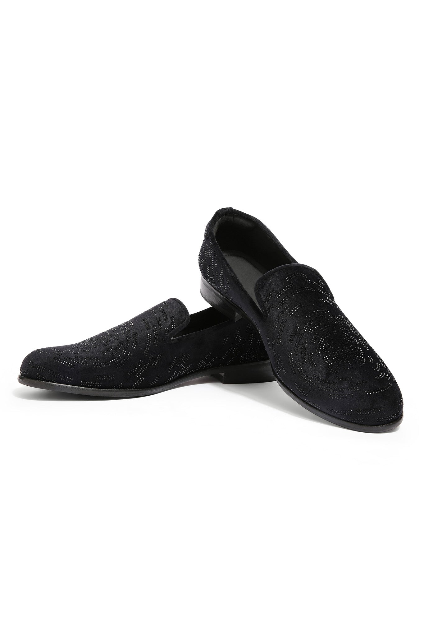 Stellar Nightfall Velvet Embroidered Shoes