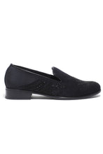 Load image into Gallery viewer, Onyx Elegance Velvet Slip-Ons
