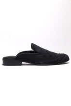 Load image into Gallery viewer, Noir Elegance Symmetry Mules
