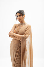 Load image into Gallery viewer, MARGOT BEADED DRAPED SAREE SET
